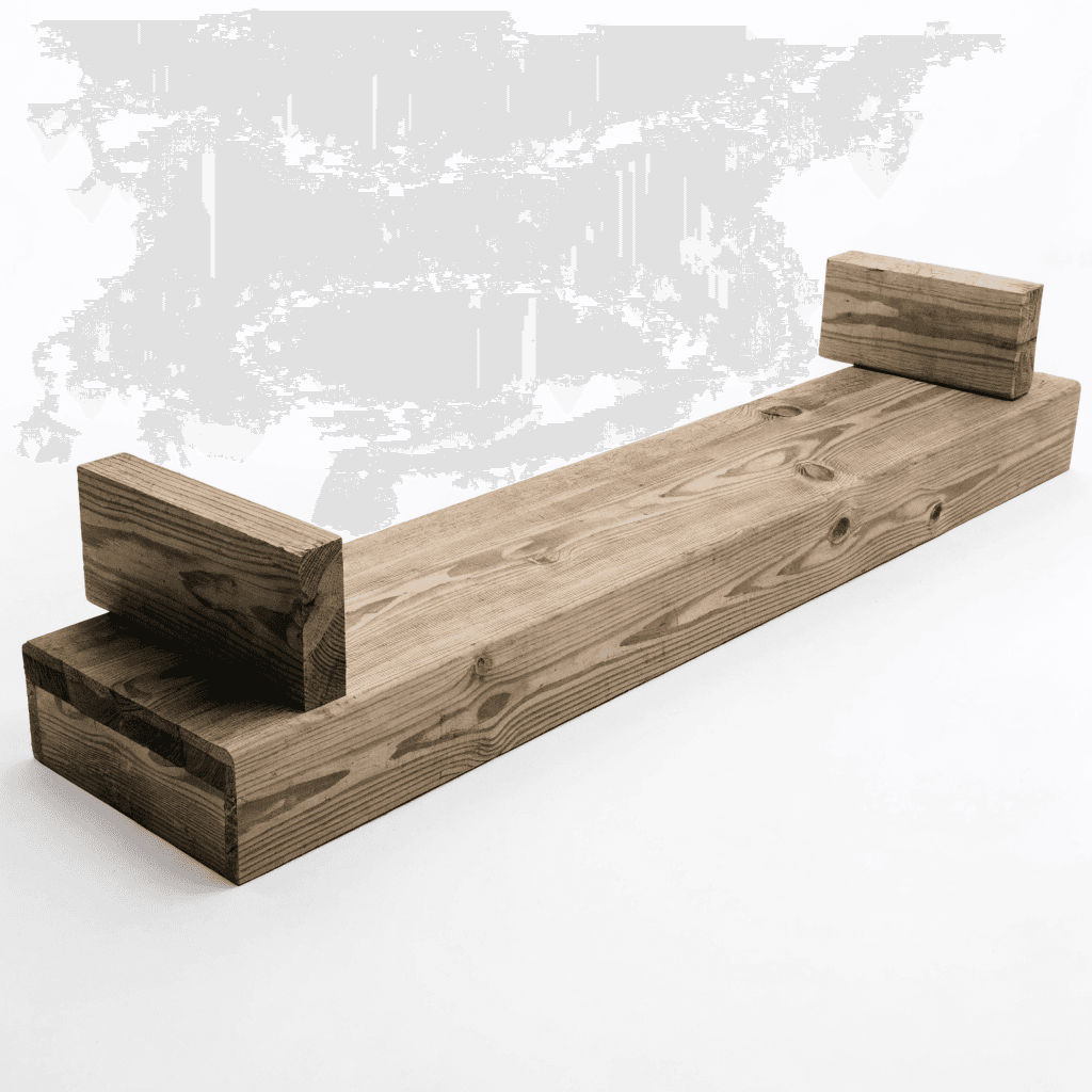 Pressure Treated 2 x 12 x 42 Wood Stair Tread — stair components