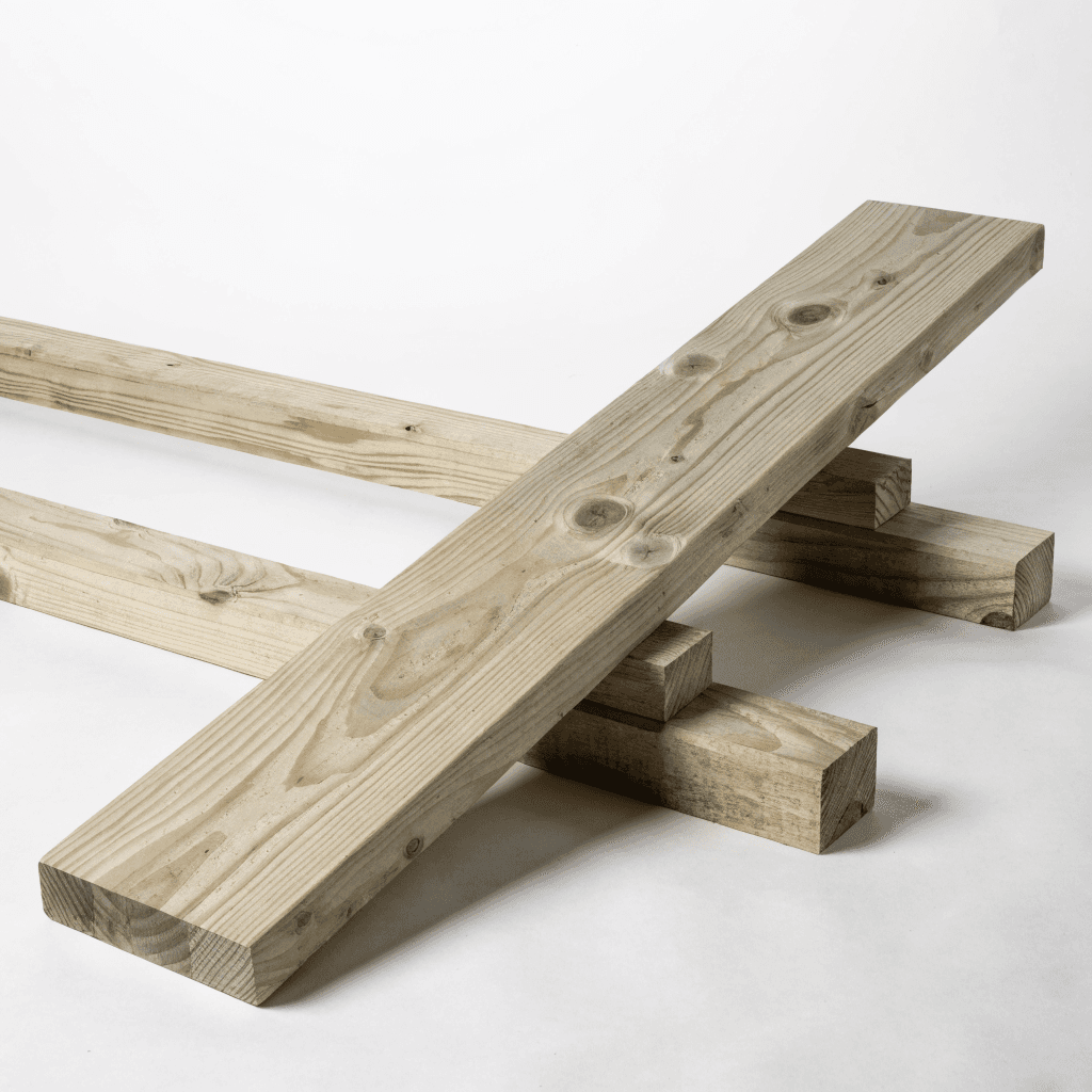 Pressure Treated 2 x 12 x 36 Wood Stair Tread — stair components
