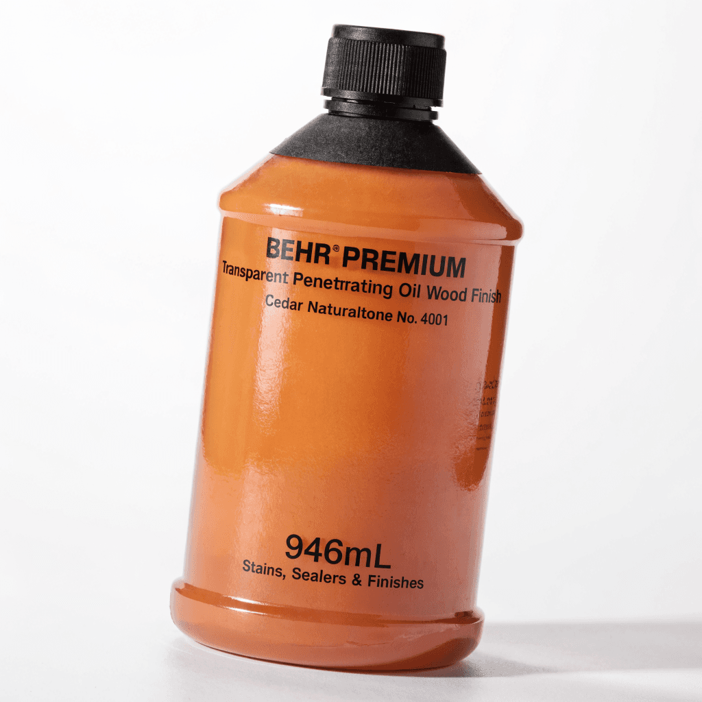 BEHR PREMIUM Transparent Penetrating Oil Wood Finish - Cedar Naturaltone No. 4001, 946mL — stains, sealers & finishes