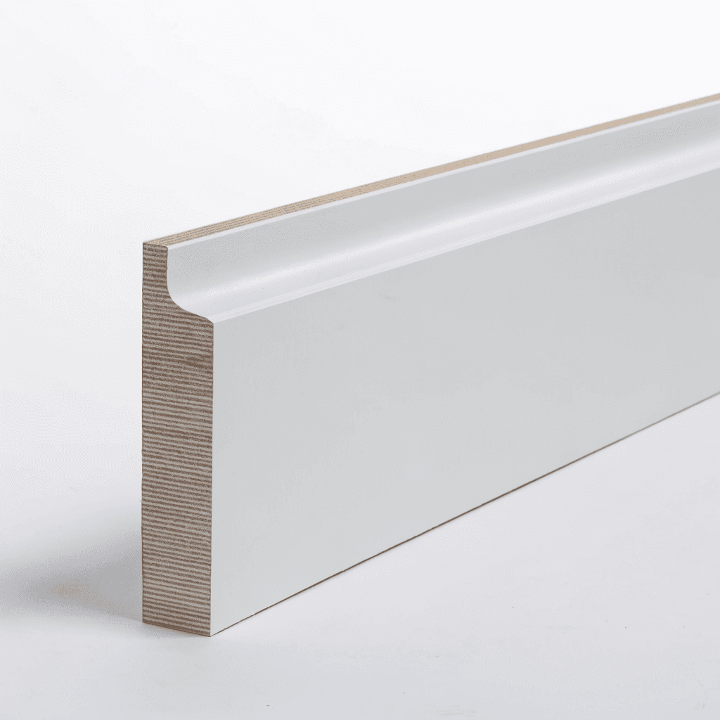 KWP 5/4" x 4" x 12' Pre-finished WHITE Engineered Wood Trim Board — stains, sealers & finishes