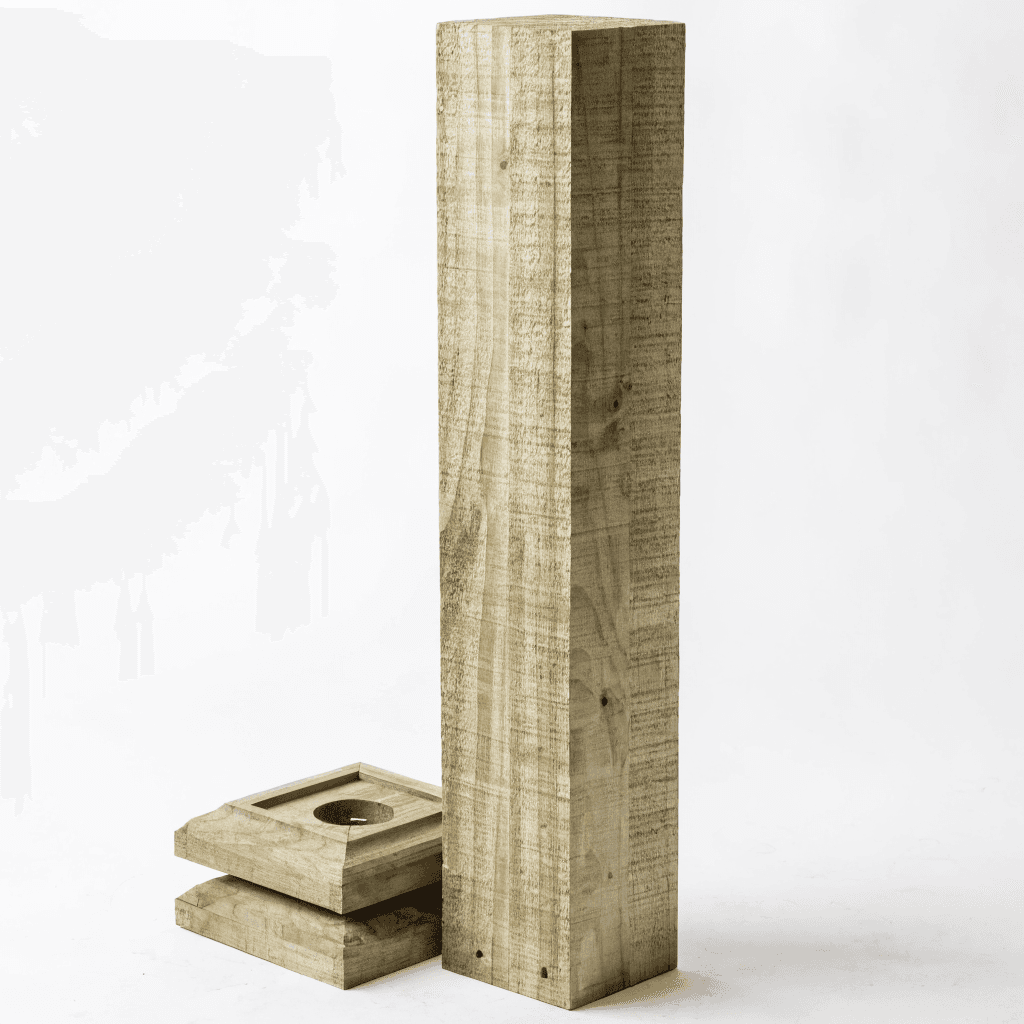 MicroPro Sienna Pressure Treated Wood 4 x 4 x 8' Post (Suitable for Ground Contact) — posts & post caps