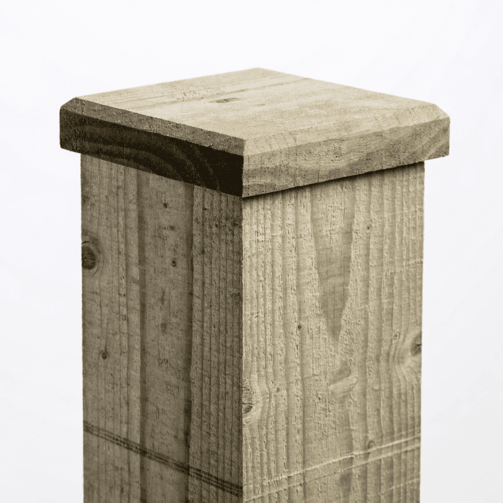 Pressure Treated 4 x 4 Wooden Post Cap — posts & post caps