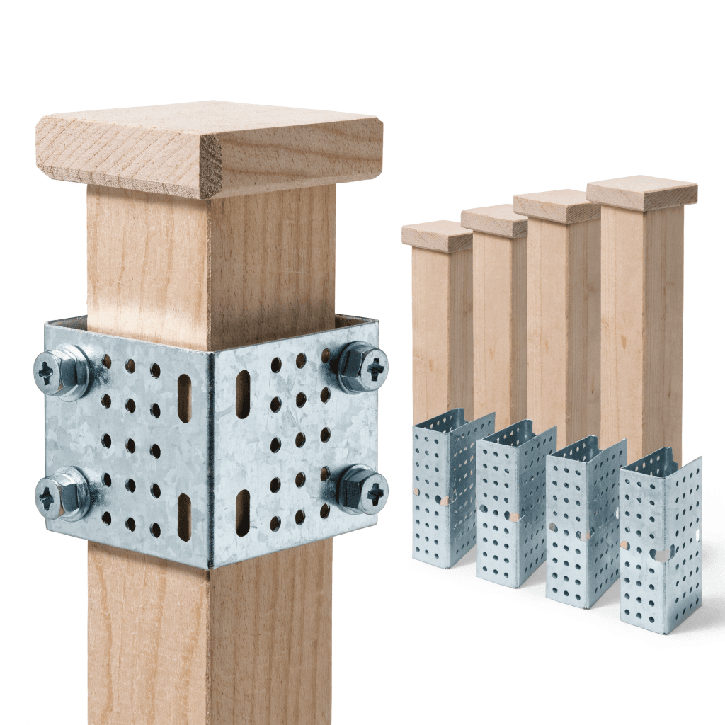 TOJA GRID Knect Post Holder For 4x4 Wood (8-Pack) — posts & post caps