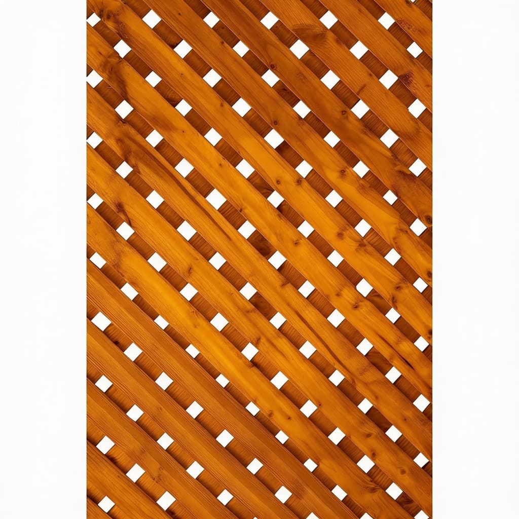 SUNTRELLIS 1 ft. x 8 ft. Pressure Treated Privacy Lattice Panel Brown — lattice