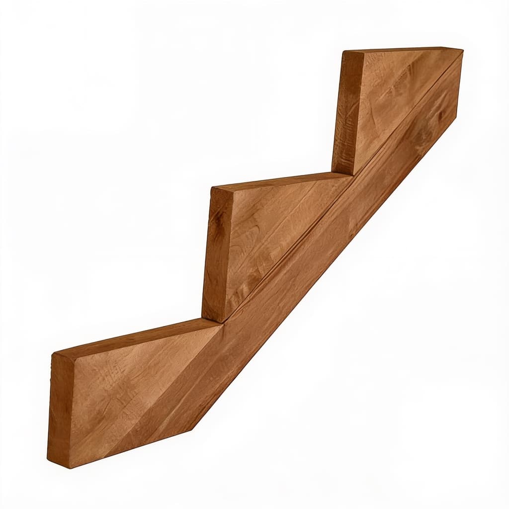 Pressure Treated Wood 3-Step Stair Stringer — stair stringers