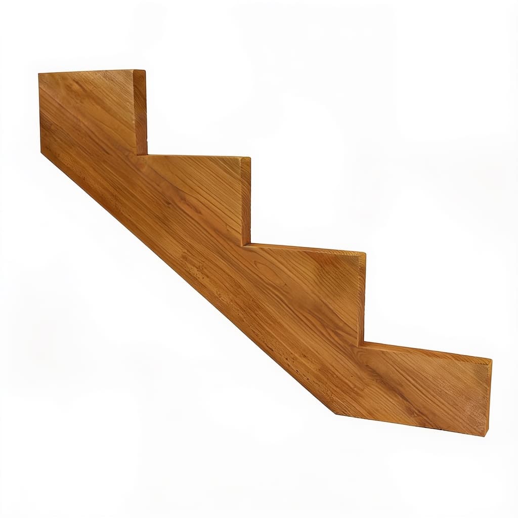 Pressure Treated Wood 4-Step Stair Stringer — stair stringers