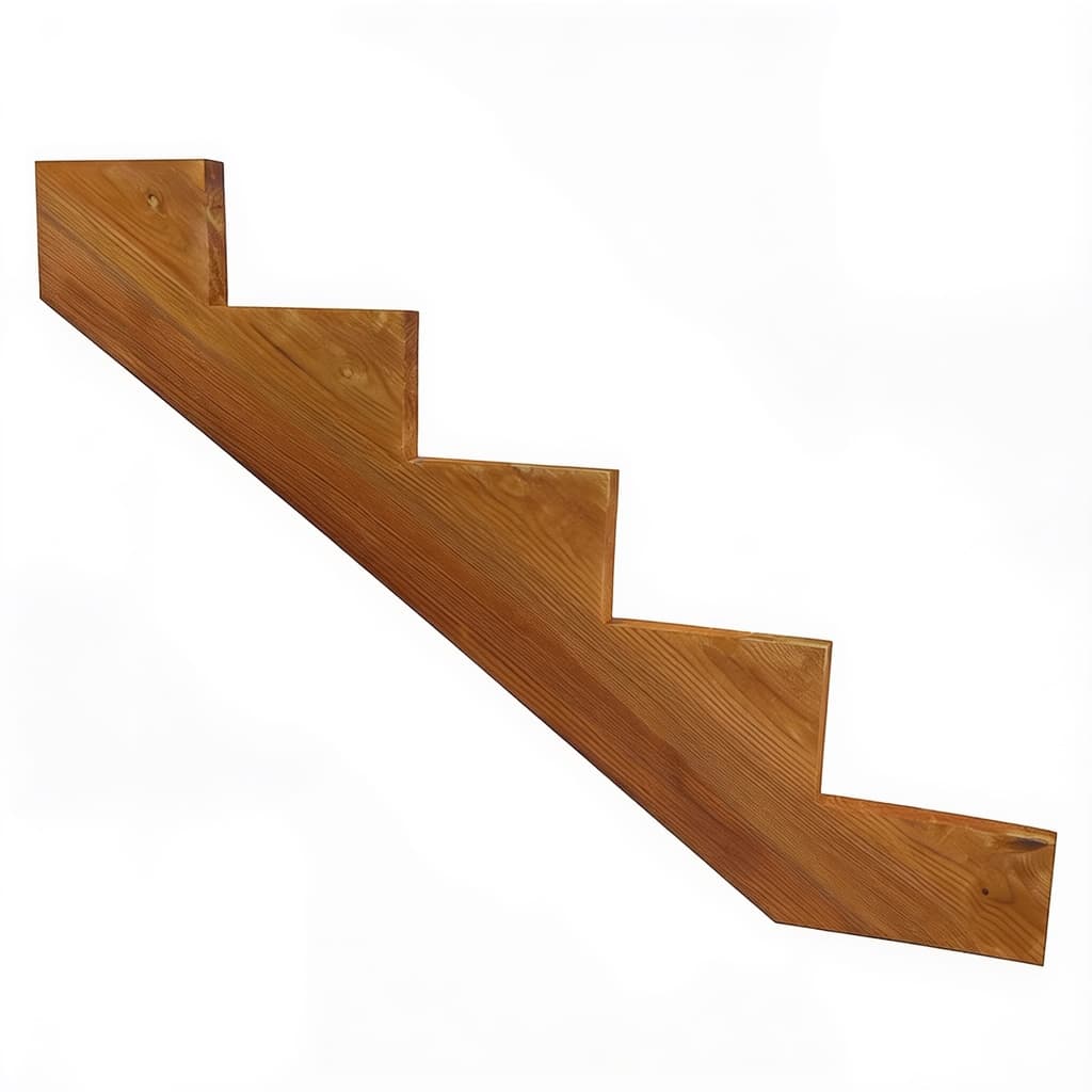 Pressure Treated Wood 5-Step Stair Stringer — stair stringers